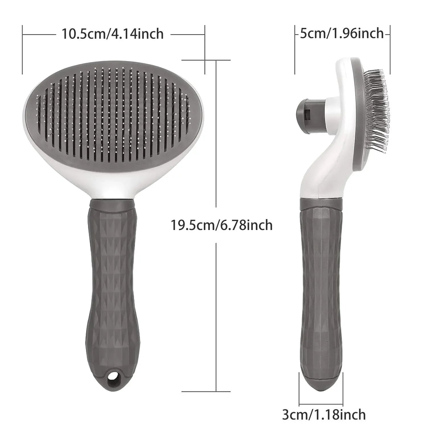 Self-Cleaning Pet Grooming Brush, Grooming Tool for Dogs & Cats, Gentle Hair Removal Comb for Pets