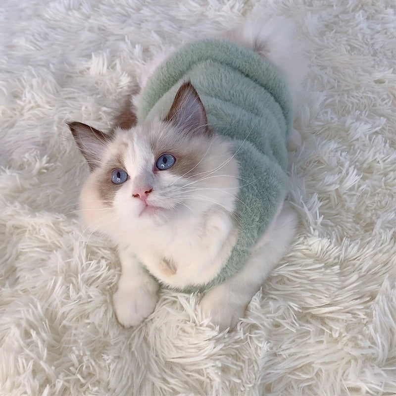 Ropa de Invierno para Gatos - Chaleco Cálido para Gatitos