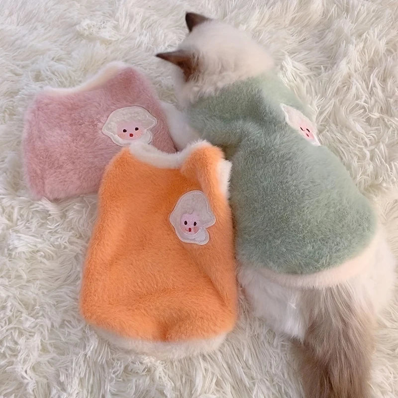 Ropa de Invierno para Gatos - Chaleco Cálido para Gatitos