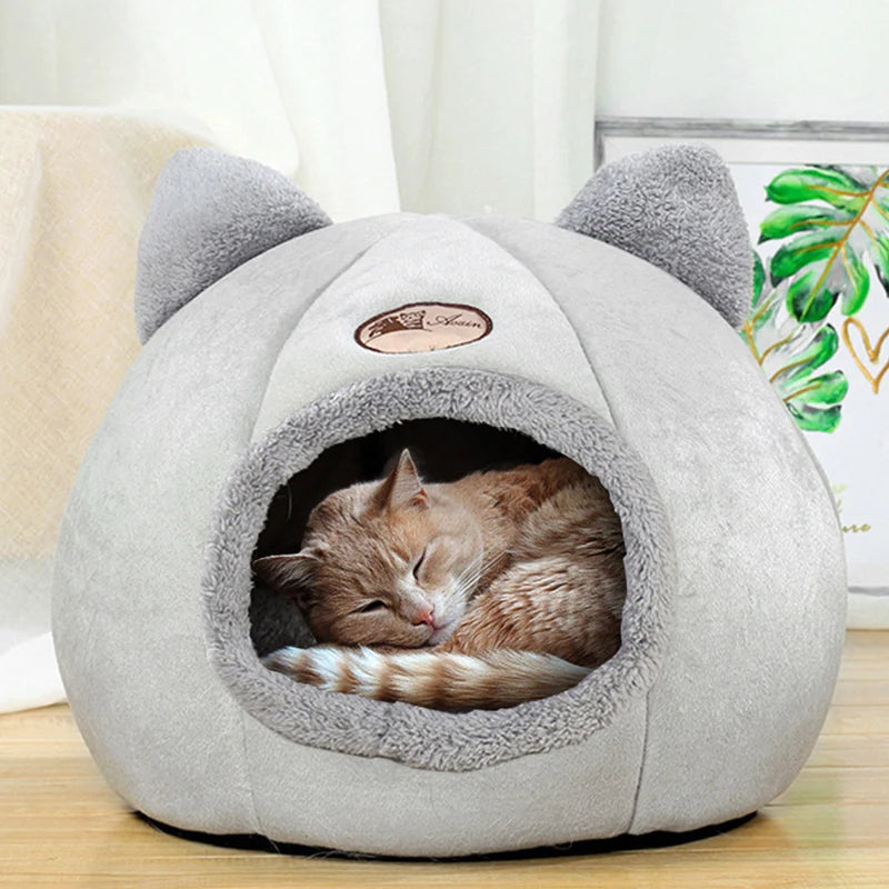 Cueva Cama para Gatos - Cálida de Invierno Aislante