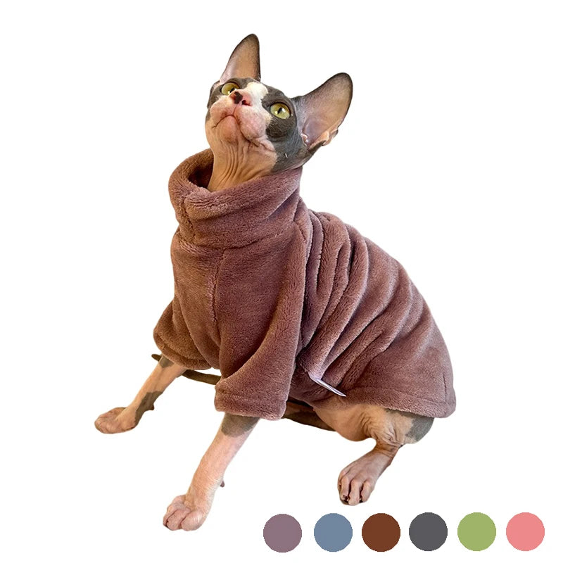 Ropa de Invierno para Gatos sin Pelo Sphynx - Peludo Shop