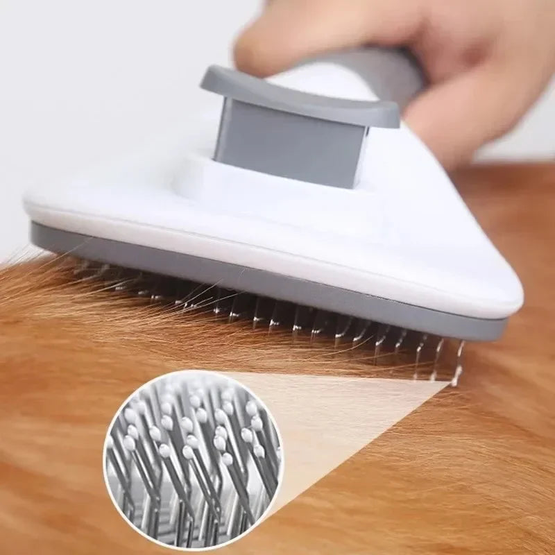 Self-Cleaning Pet Grooming Brush, Grooming Tool for Dogs & Cats, Gentle Hair Removal Comb for Pets